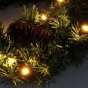 Coroană de Crăciun, Ø30cm, 15LED, 3xAA, IP44, temporizator [1V239]