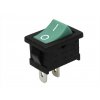 Comutator basculant I/O, 6A/250V, verde [59659]