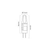 Bec LED G4 COB, 12V AC/DC, 1,5W, 120lm, 360°, 6+4 gratis! [248986]