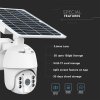 Cameră PTZ solară inteligentă V-TAC HD cu PIR, WiFi, 2MP, audio bidirecțional, IP65, alb (aplicație V-TAC Smart Light)