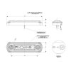 Lumină de delimitare laterală cu LED, ALB, LD676, 0,5 W/1 W, 12/24 V [L1675]