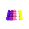 LIGHT CAPS® amestec amestecati alb+galben+roz+2 nuante de violet, 20 buc la pachet