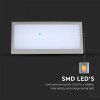 Aplică LED 12W, 1250lm, gri