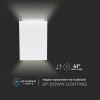Aplic LED, dreptunghiular, 4W, 400lm, 41°, IP65, alb/2-PACK!
