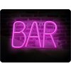 Decor LED Neon pentru totdeauna, BAR, roz, 3xAA/USB [RTV100301]