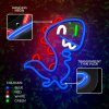 Forever Light Neon LED decor reglabil DINO albastru, USB [RTV100441]
