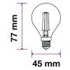 29813 1 ziarovka led filament e14 4w 400lm p45 2700k 2 pack
