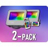 36643 24 led reflektor rgb w 6500k s dialkovym ovladanim 30w 2310lm ip65 2 pack