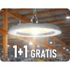 LED highbay 100W, 8300lm, 90°, IP65, CCT schimbare culoare 3000K/4000K/6500K, gri, 1+1 gratuit!