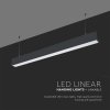 Corp LED linear, montat pe plafon, 40W, 3300lm, negru, dimabil 0-10V, chip SAMSUNG, 6400K (Barva světla Alb rece)
