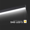 Corp LED linear, montat pe plafon, 40W, 3300lm, negru, dimabil 0-10V, chip SAMSUNG, 6400K (Barva světla Alb rece)