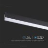 Corp LED linear, montat pe plafon, 40W, 3300lm, negru, dimabil 0-10V, chip SAMSUNG, 6400K (Barva světla Alb rece)