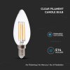 Bulbă LED retro cu filament E14, 5,5W, 600lm, candelă, dimabilă (Barva světla Ziua albă)