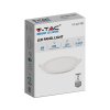 Panou LED incorporat cu alimentare, 6W, 490lm, rotund/2-PACK!
