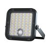 37249 1 solarny led reflektor s dialkovym ovladanim a pir senzorom 10w 1500lm 2v1 4000k 6000k cierny