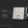 37249 9 solarny led reflektor s dialkovym ovladanim a pir senzorom 10w 1500lm 2v1 4000k 6000k cierny