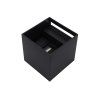 Aplica LED 2x3W, 450lm, IP65, neagră, 1+2 gratis!