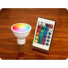 Bec LED GU10 RGB+W, 4.8W, 440lm cu telecomandă [RTV9000082]