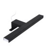 Iluminat LED pentru baie deasupra oglinzii 7W, 455lm, negru [WO827-BLK]