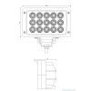 Lampă de lucru LED 35W, 3100lm, 12/24V, IP67 [L0089-B]