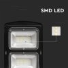Lampă stradală solară LED 12W, 1200lm, 6000K, plastic