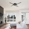 Lampă de tavan LED de design 38W, 4100lm, neagră