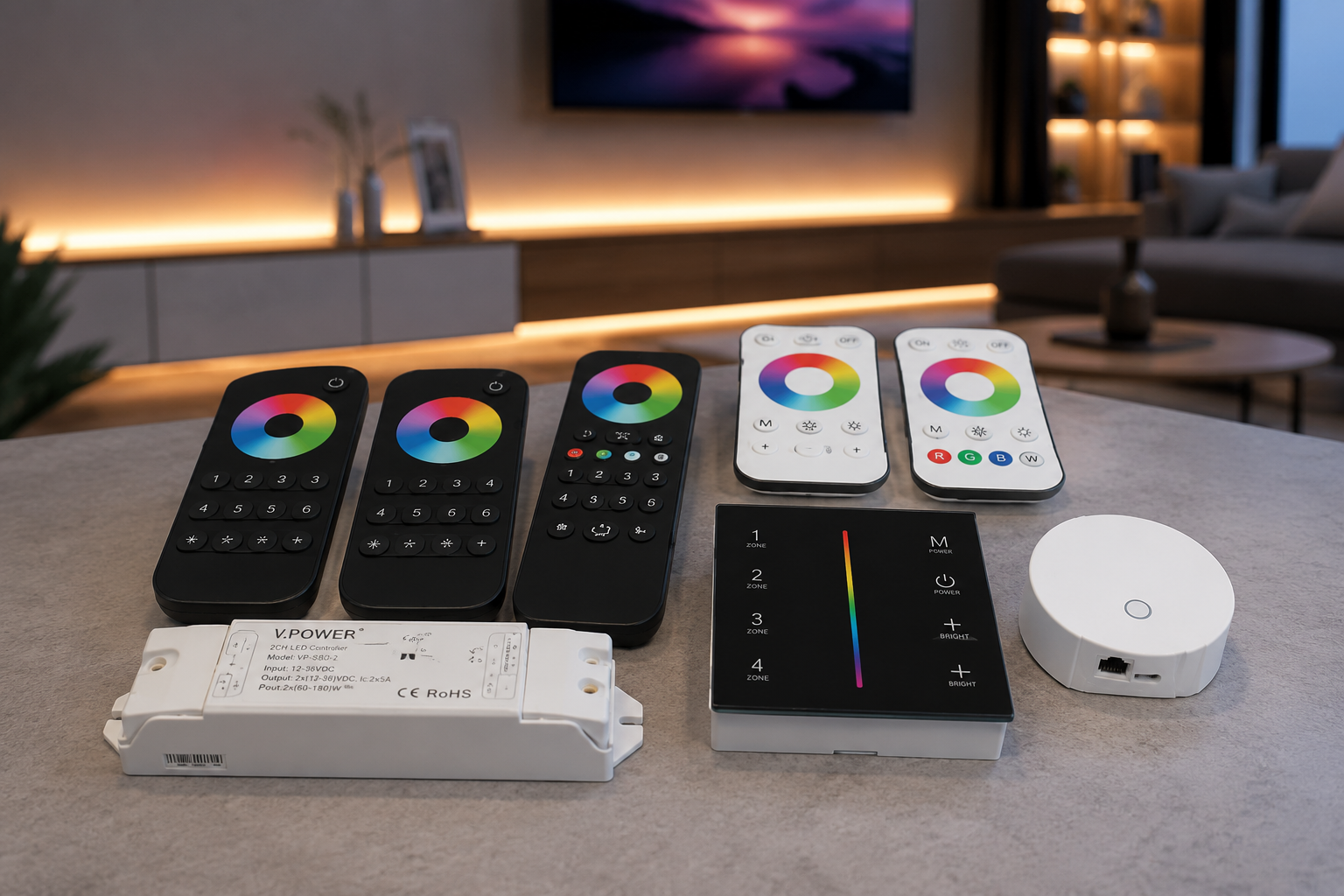 Smarte Steuerung von LED-Leuchten mit dem dimLED-System empty
