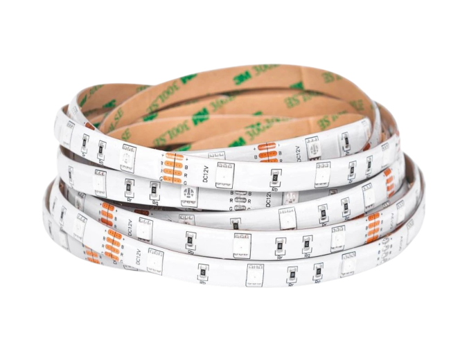 66540 4 rgb led pasek 7 2w m 12v s krytim ip54