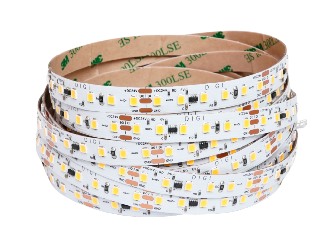 132064 5 digitalni led pasek 21w m 24v bez kryti ip20