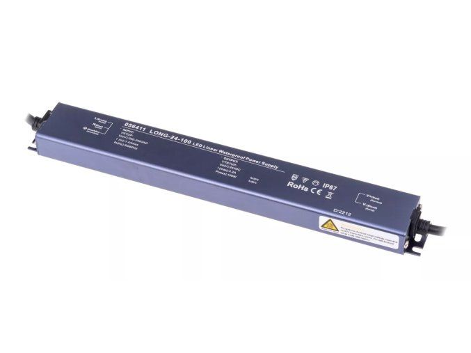 127769 led zdroj trafo long 24v 100w ip67