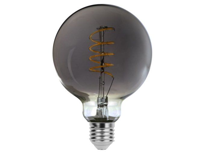 136803 led zarovka filament kourova g95 5w e27