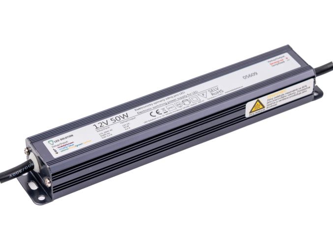 65970 LED-Quellentransformator 12V 50W IP67 Slim