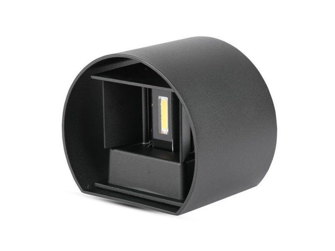 129003 cerne fasadni led svitidlo kulate 5w ip65