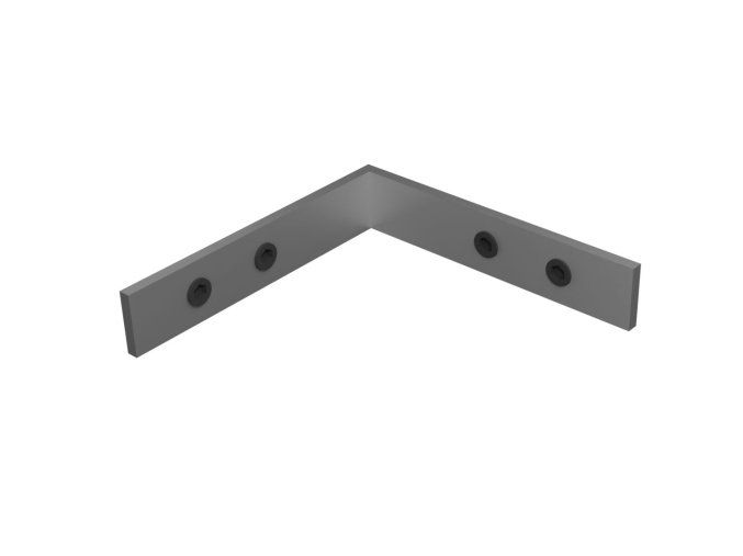 Eckverbinder mit Schrauben