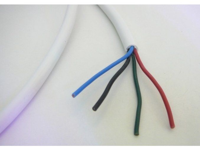RGB-Kabel, vieradrig, rund (Durchmesser 4 x 0,5 mm²)