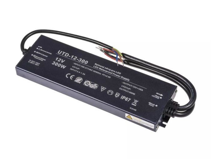 126183 1 led zdroj trafo 12v 300w ip67 premium