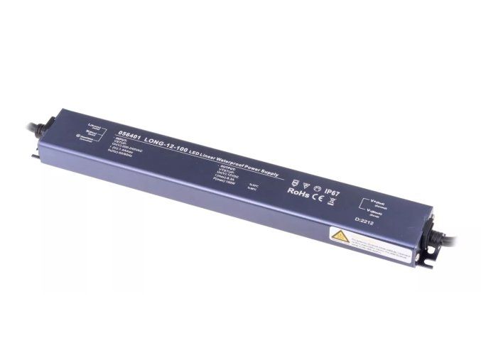 127754 led zdroj trafo long 12v 100w ip67