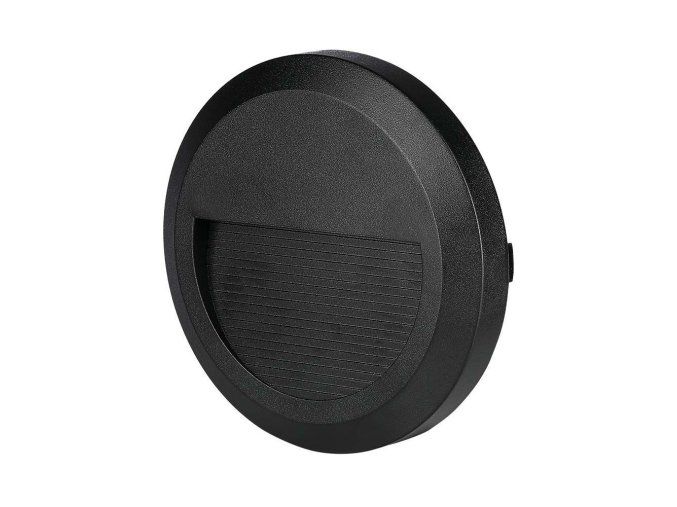 132586 cerne led schodistove svitidlo kulate 2w ip65