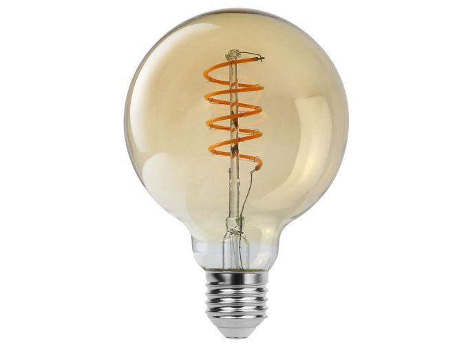 136800 led zarovka filament jantar g95 4w e27