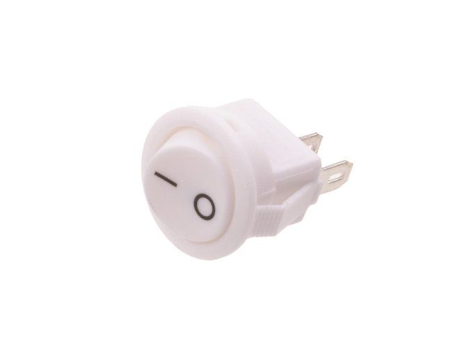 128654 vypinac kolebkovy 250v 2a bily
