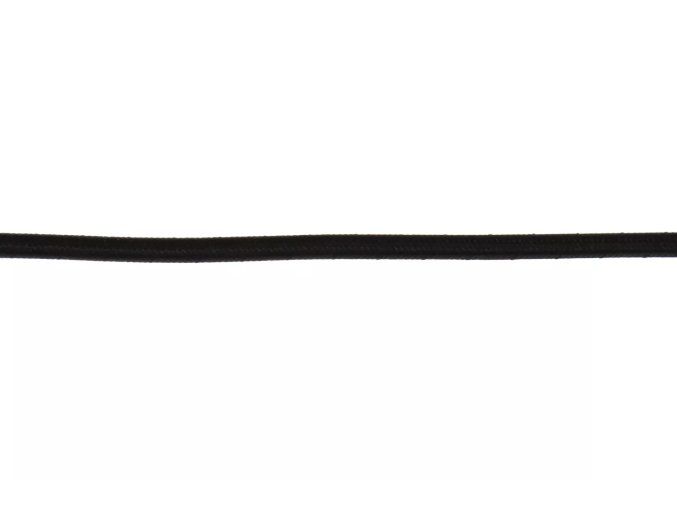 Kabel mit Textilgeflecht 3x0,75 mm (Farbe: schwarz)
