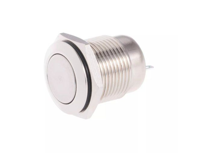 128064 vypinac tlacitkovy m16 250v 5a kovovy