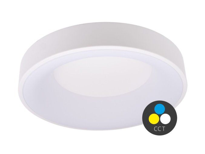 129486 2 bile led stropni svitidlo kulate 480mm 48w cct