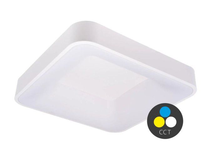 129504 2 bile led stropni svitidlo hranate 500x500mm 48w cct