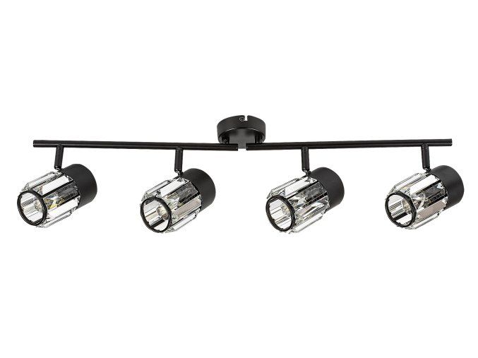 139329 cerne stropni svitidlo venaro pro zarovku 4x e14