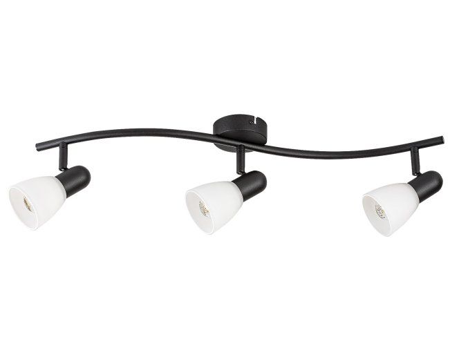 139434 cerne stropni svitidlo soma pro zarovku 3x e14