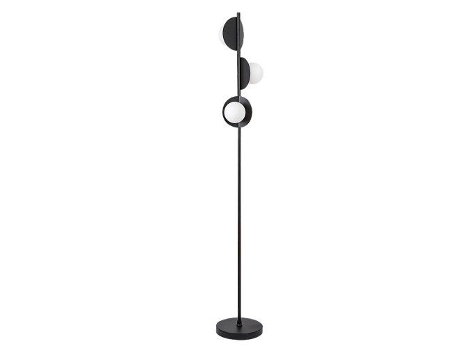 139467 cerna stojaci lampa jules pro zarovku 3x g9