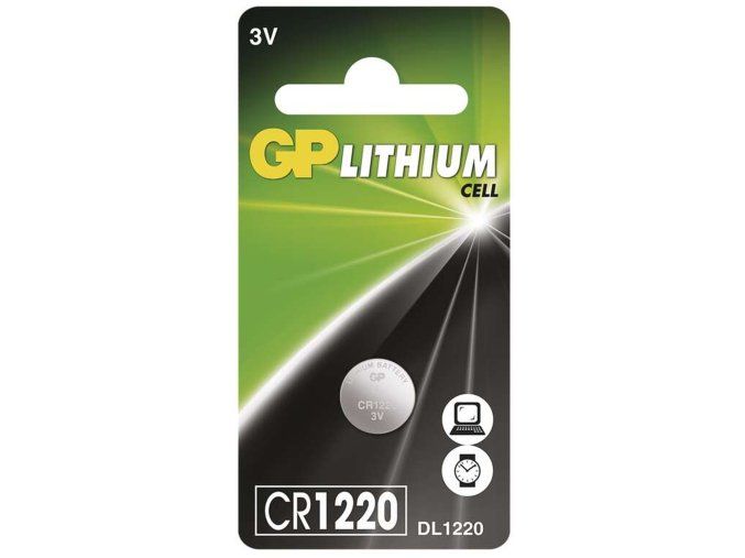 79884 Lithium-Knopfzelle GP CR1220, 1 Stück