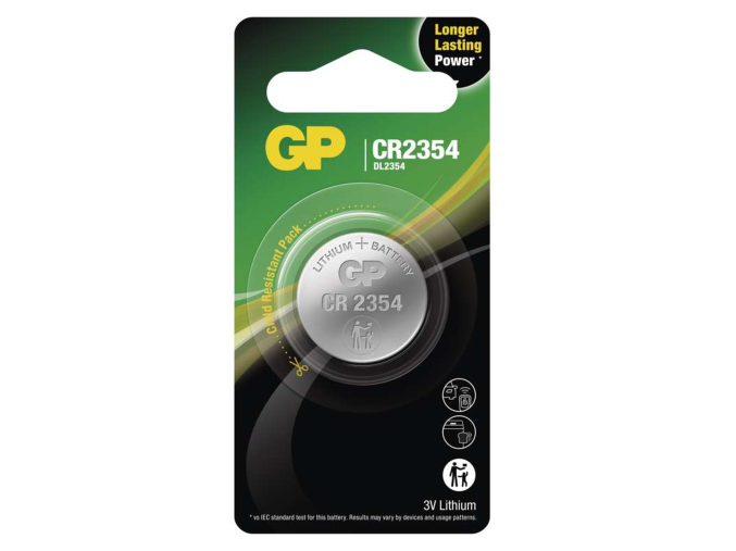 114864 Lithium-Knopfzelle GP CR2354, 1 Stück