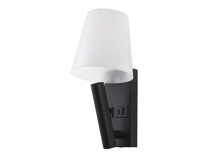 138324 cerne nastenne led svitidlo s usb pd nabijenim 2w
